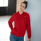 Minimal 'Vibe With Me' Zip Hoodie –Unisex Sweatshirt