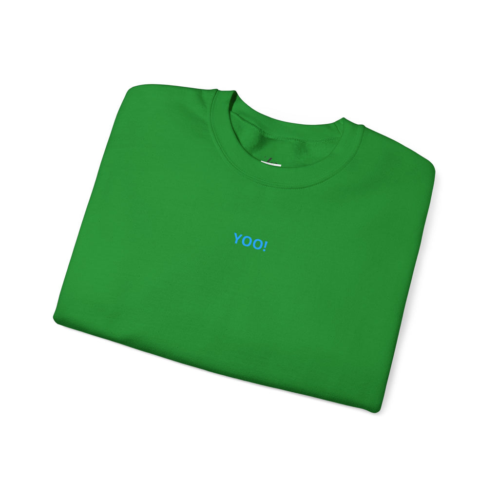 Minimal 'YOO!' Crewneck Sweatshirt — Unisex Sweatshirt