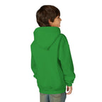 Youth Hoodie with Blue Handprint Chest Logo - Kids Casual Pullover