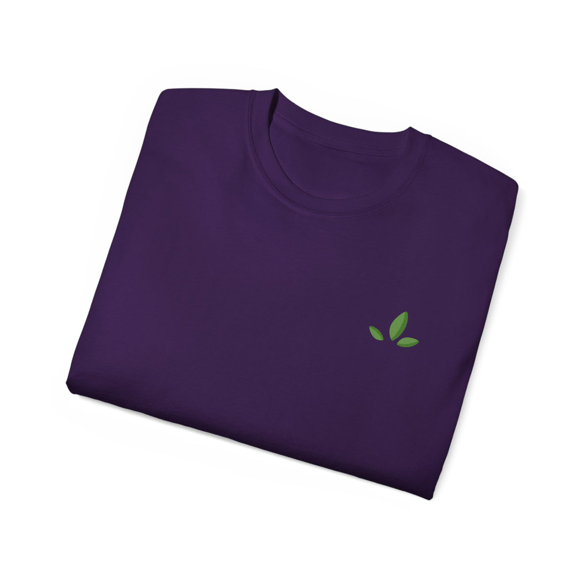 Leaf Logo Tee — Minimal Unisex T-Shirt