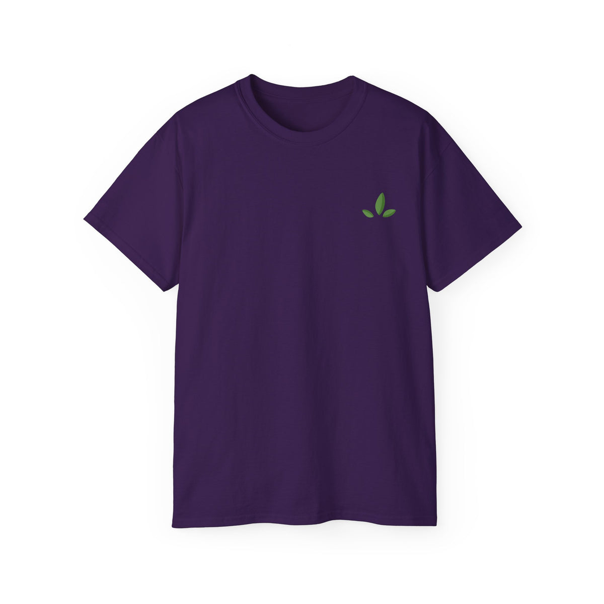 Leaf Logo Tee — Minimal Unisex T-Shirt