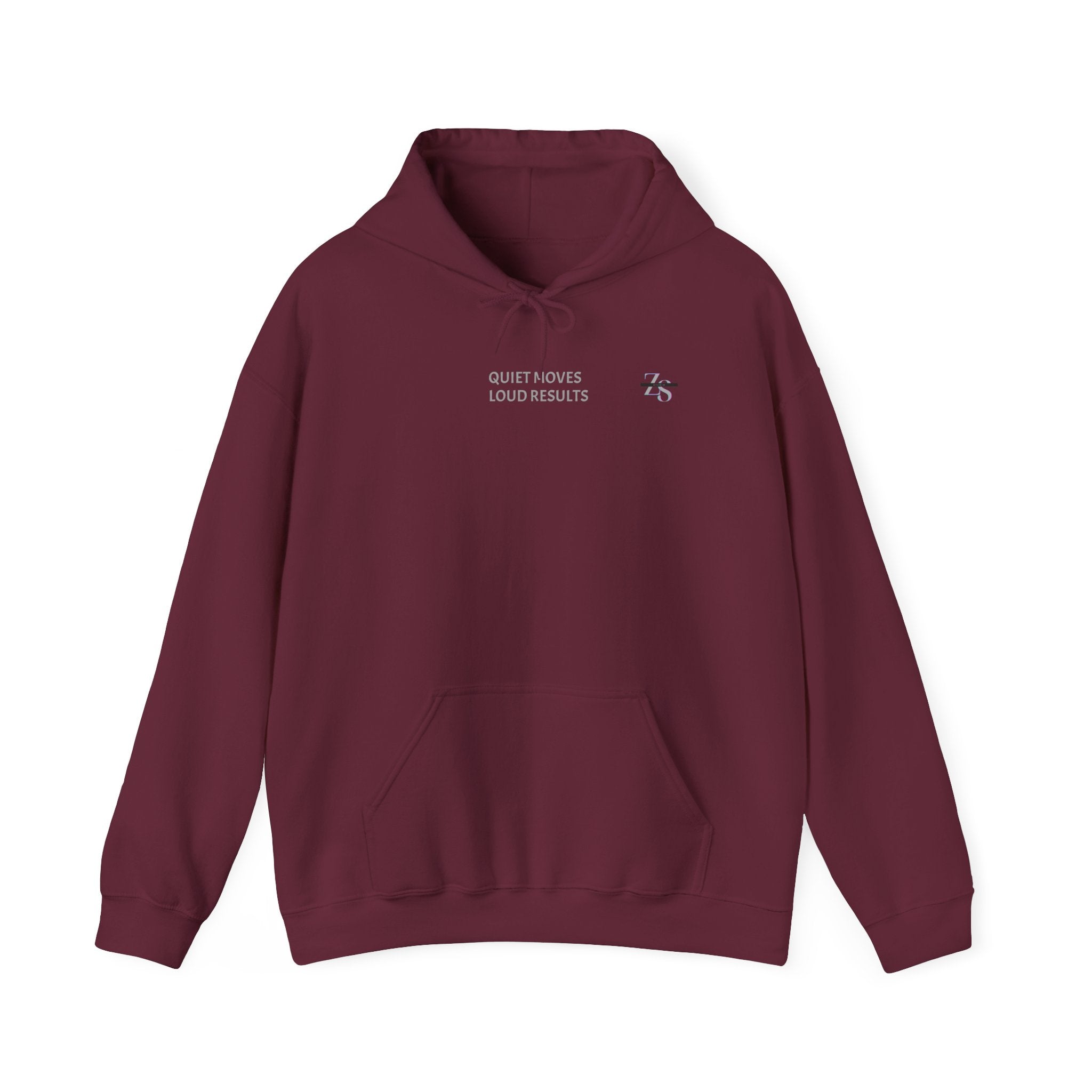 Hoodie — Minimal 'Quiet Hours' Small Chest Graphic Pullover