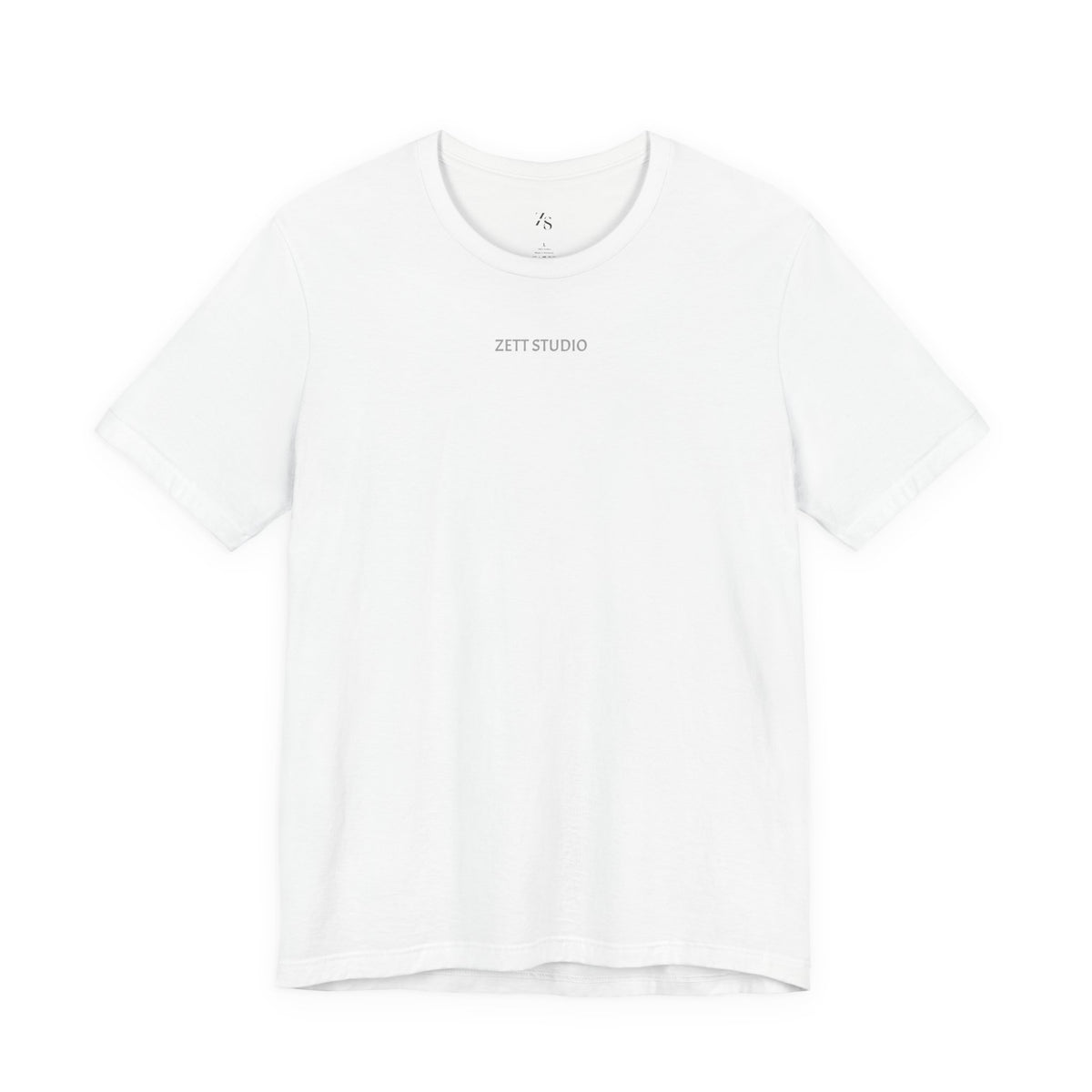 Minimalistisk 'ZETT STUDIO' Logo-tee — Unisex kortermet skjorte