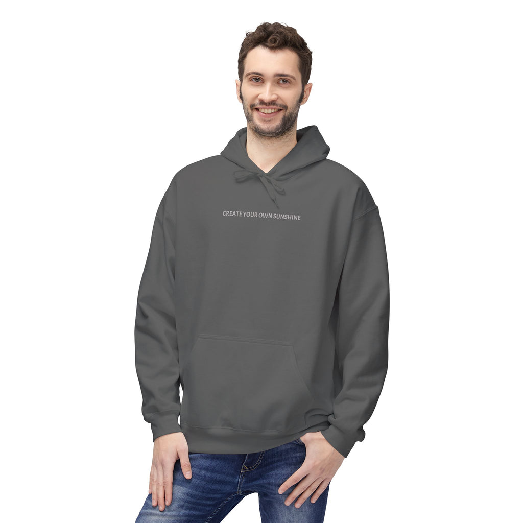 Minimal Tiny Text Hoodie — UNISEX HOODIE