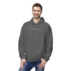 Minimal Tiny Text Hoodie — UNISEX HOODIE
