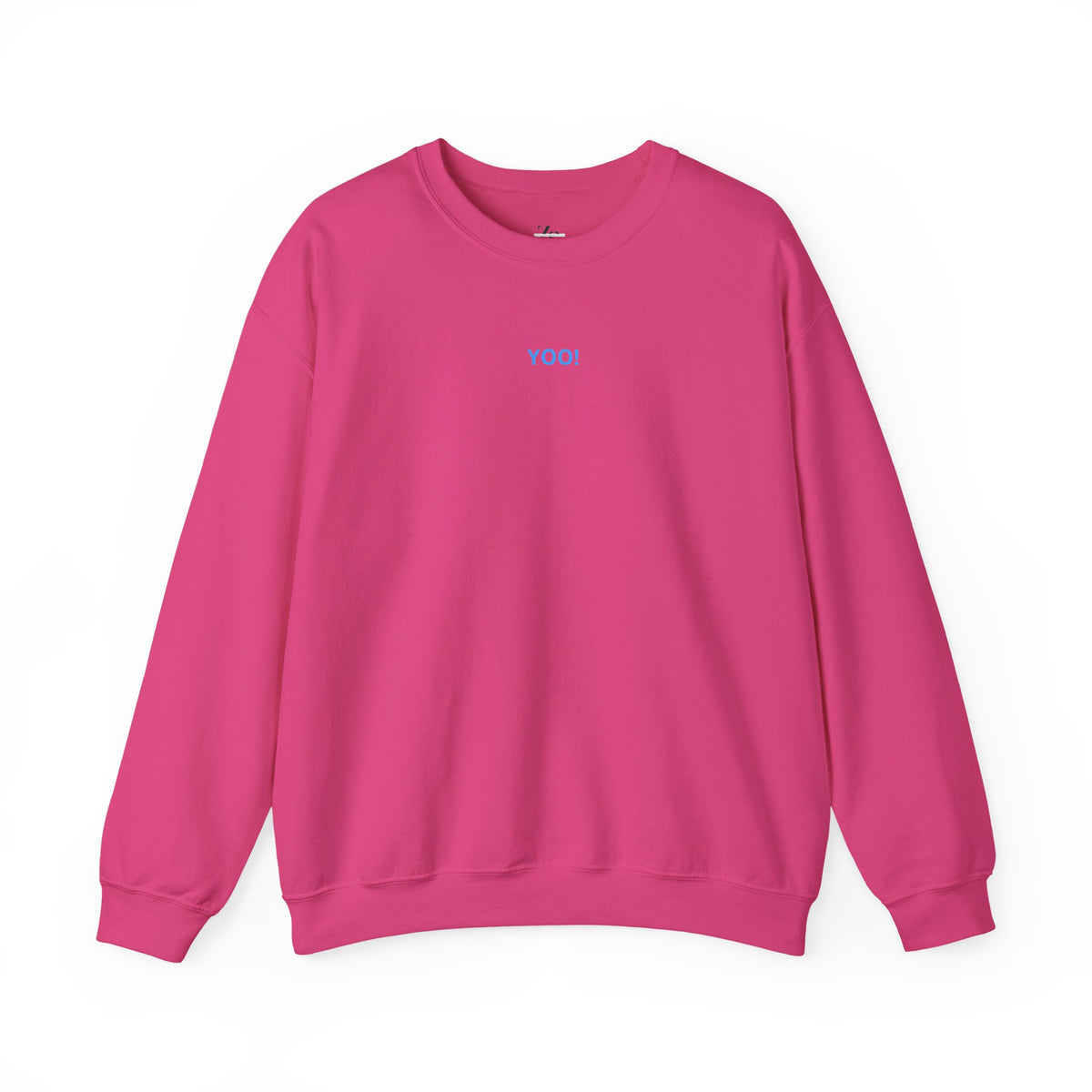 Minimal 'YOO!' Crewneck Sweatshirt — Unisex Sweatshirt