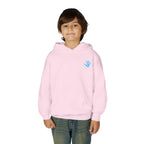 Youth Hoodie with Blue Handprint Chest Logo - Kids Casual Pullover