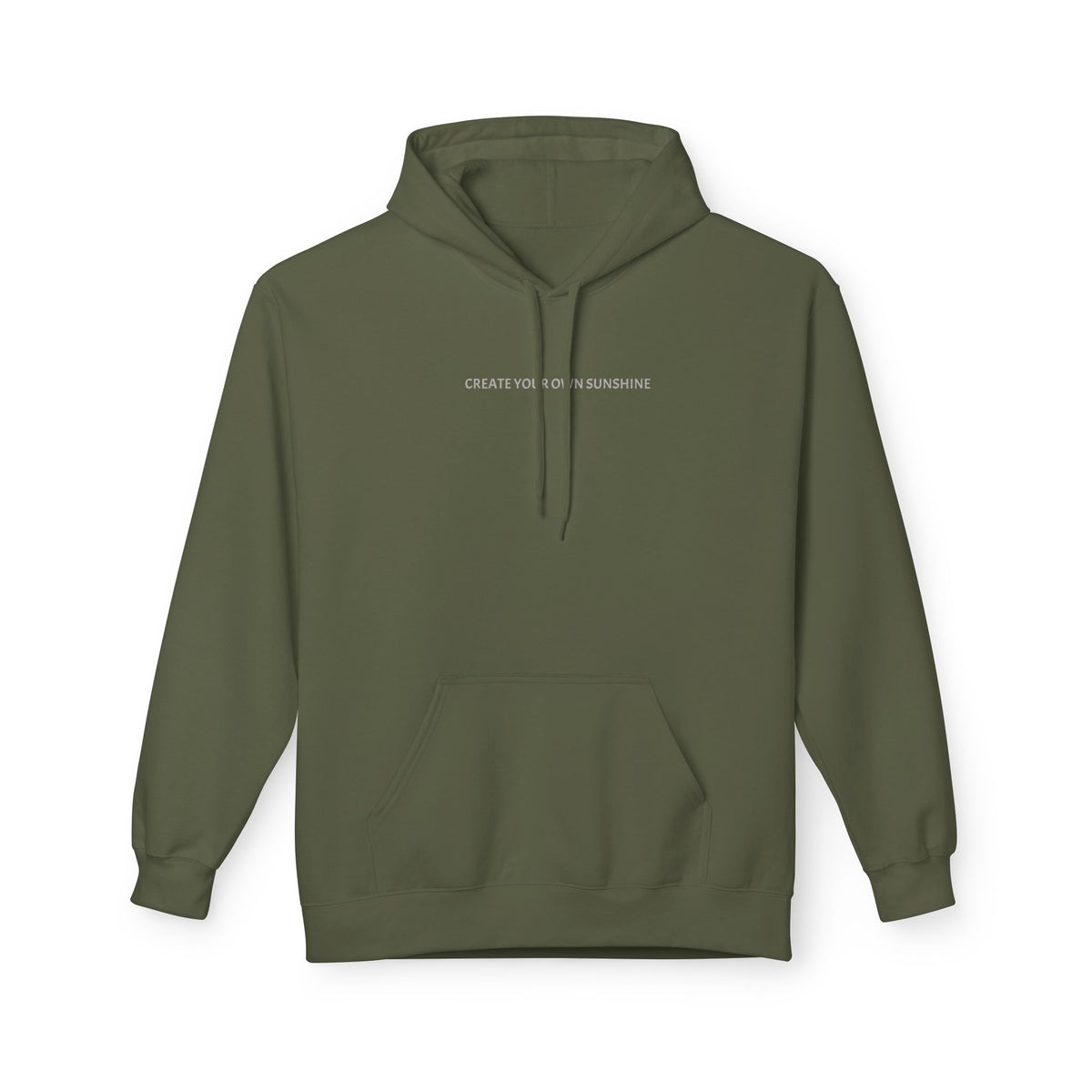 Minimal Tiny Text Hoodie — UNISEX HOODIE