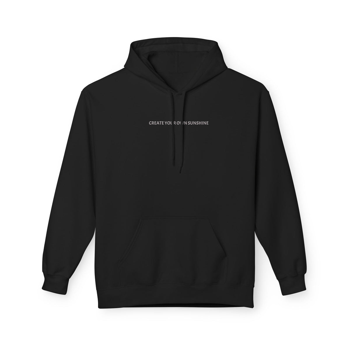 Minimal Tiny Text Hoodie — UNISEX HOODIE