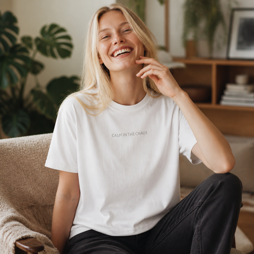 Calm in the Chaos T-Shirt — Minimalist Inspirational Tee