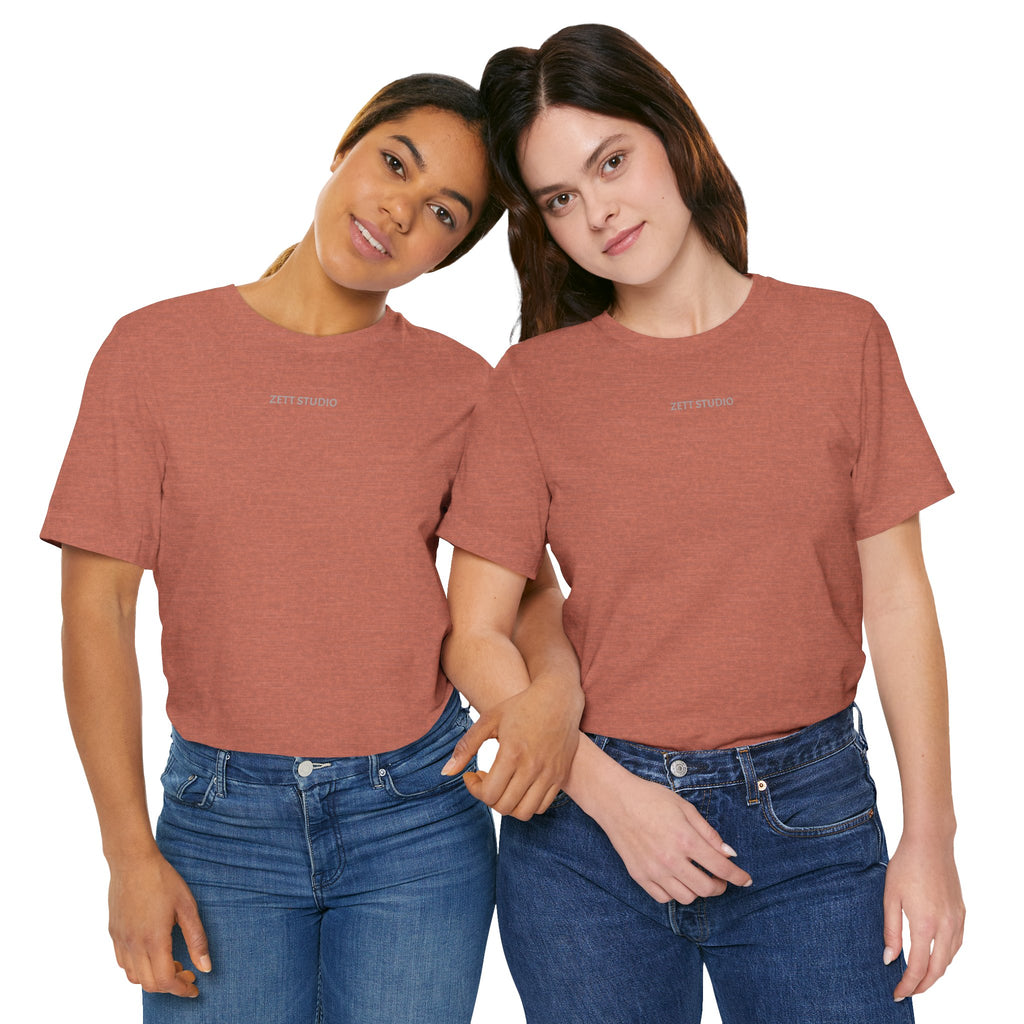 Minimalistisk 'ZETT STUDIO' Logo-tee — Unisex kortermet skjorte