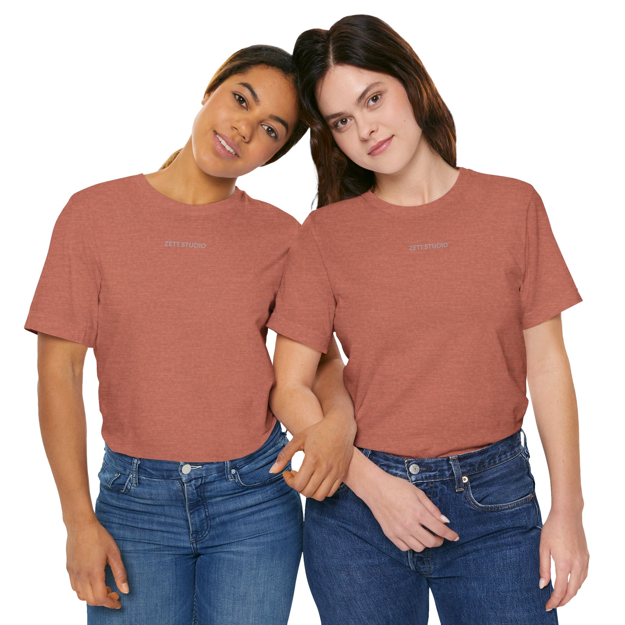 Minimalistisk 'ZETT STUDIO' Logo-tee — Unisex kortermet skjorte