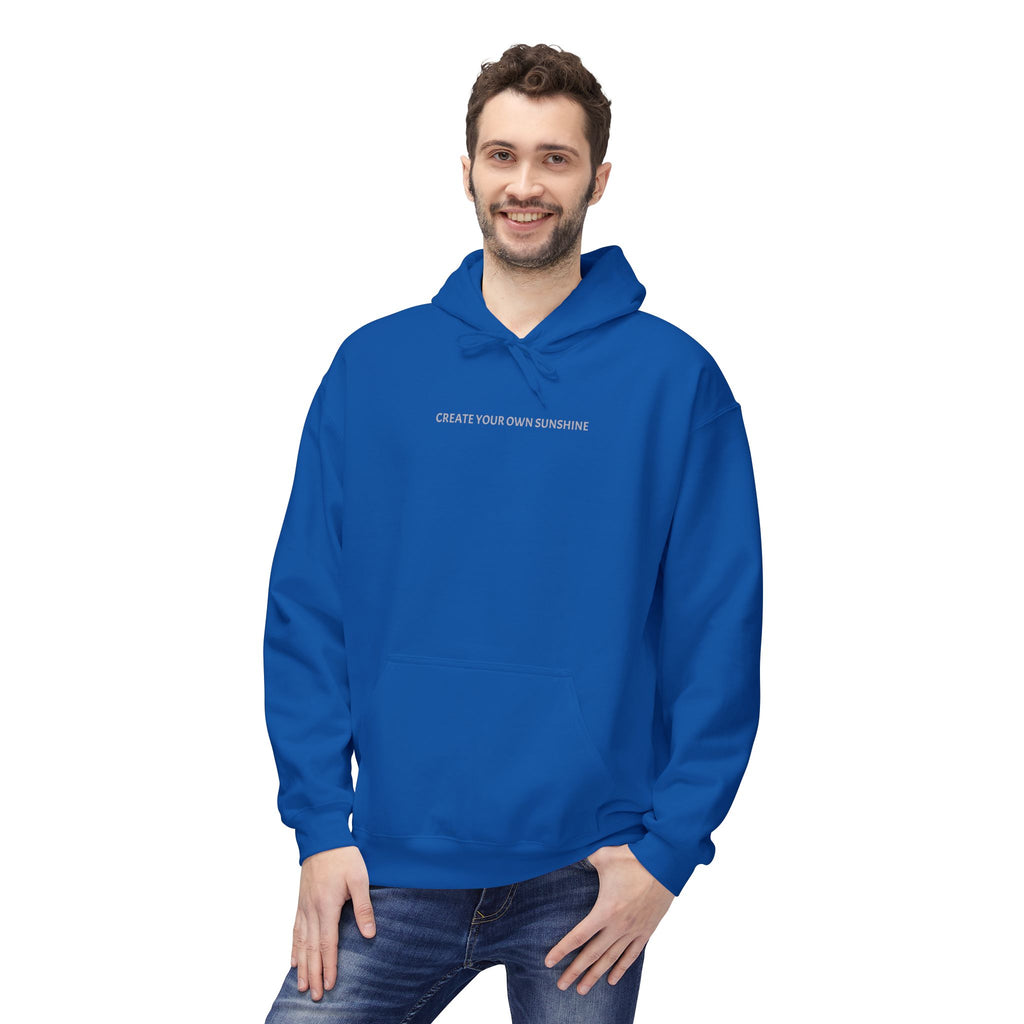 Minimal Tiny Text Hoodie — UNISEX HOODIE