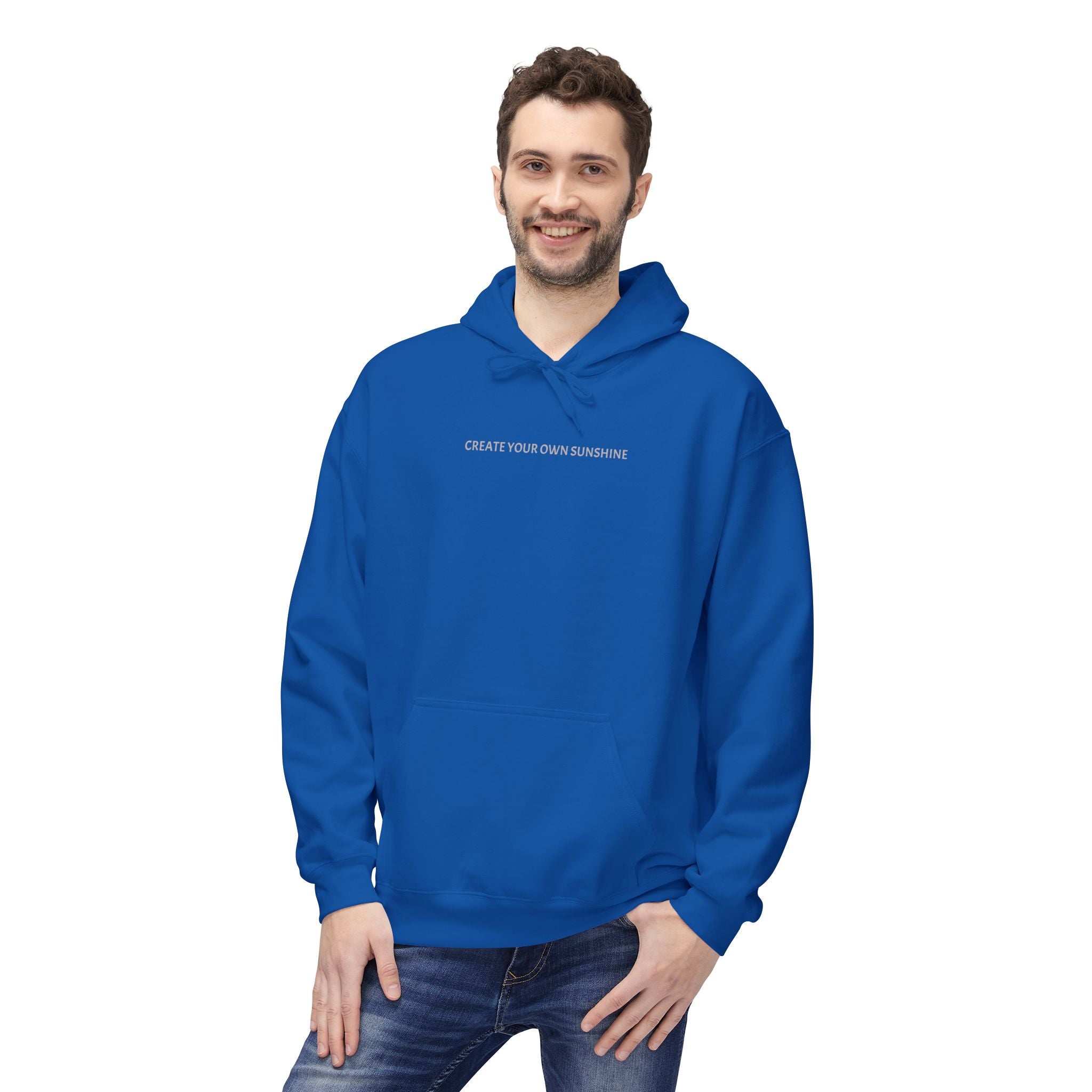 Minimal Tiny Text Hoodie — UNISEX HOODIE