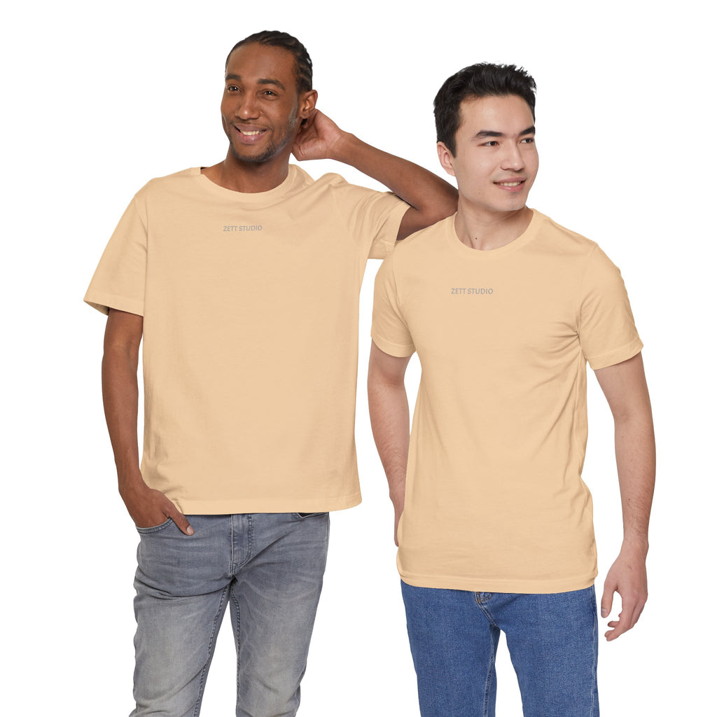 Minimalistisk 'ZETT STUDIO' Logo-tee — Unisex kortermet skjorte
