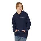 Minimal Tiny Text Hoodie — UNISEX HOODIE
