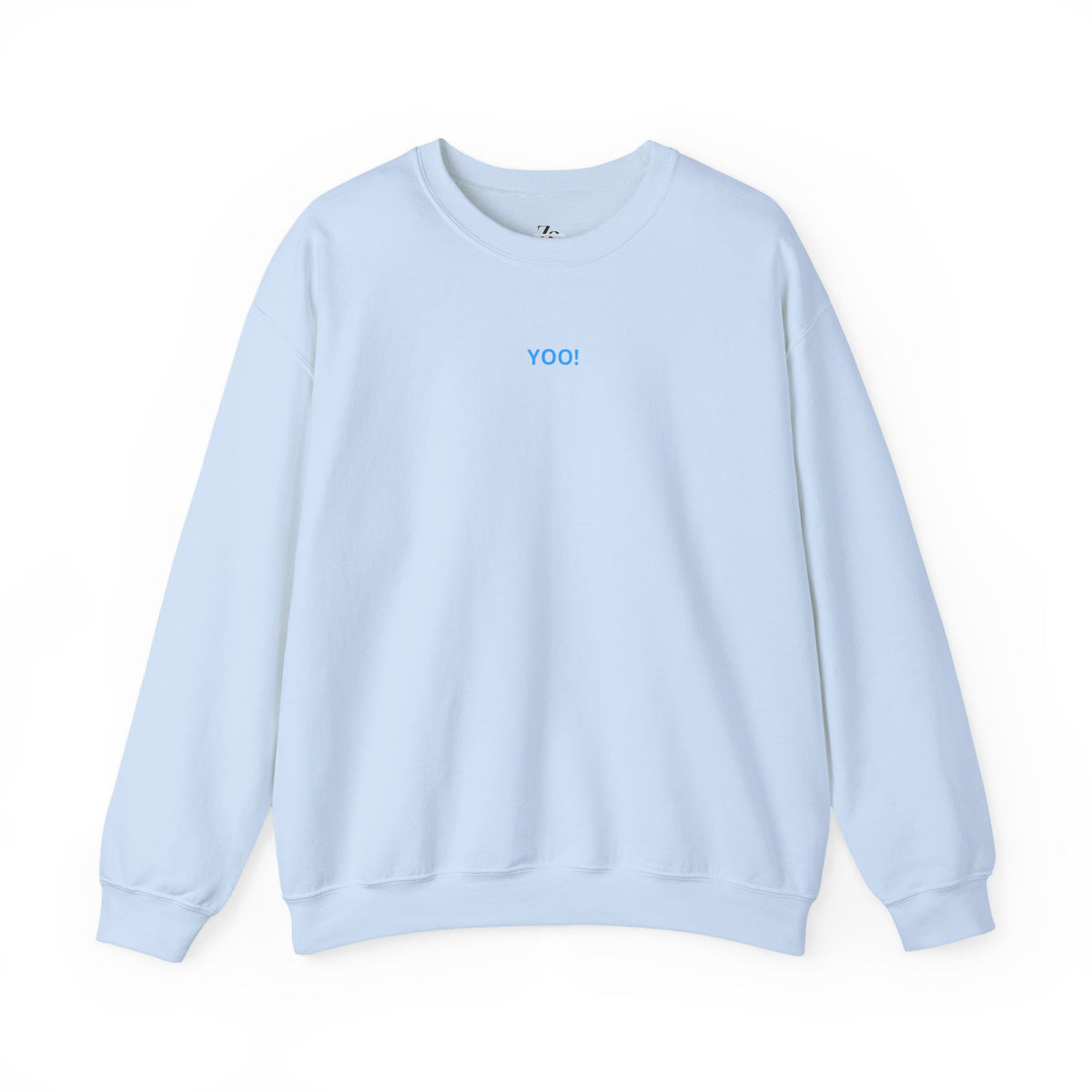 Minimal 'YOO!' Crewneck Sweatshirt — Unisex Sweatshirt