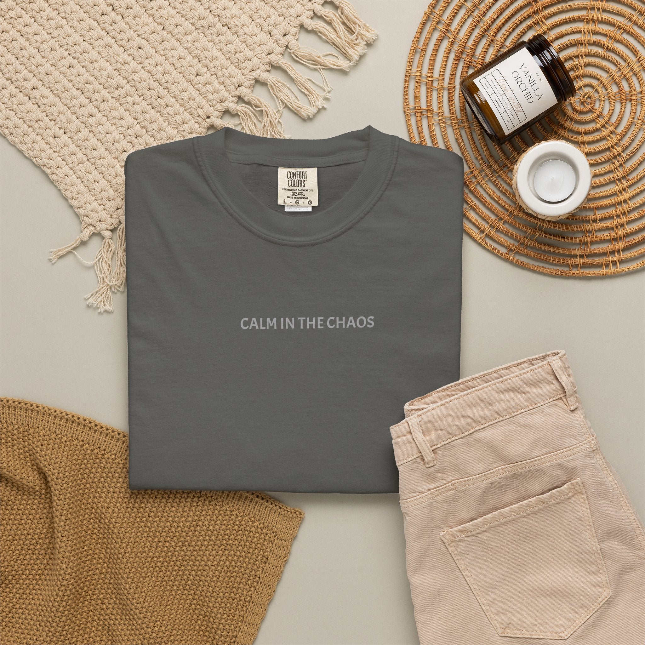 Calm in the Chaos T-Shirt — Minimalist Inspirational Tee