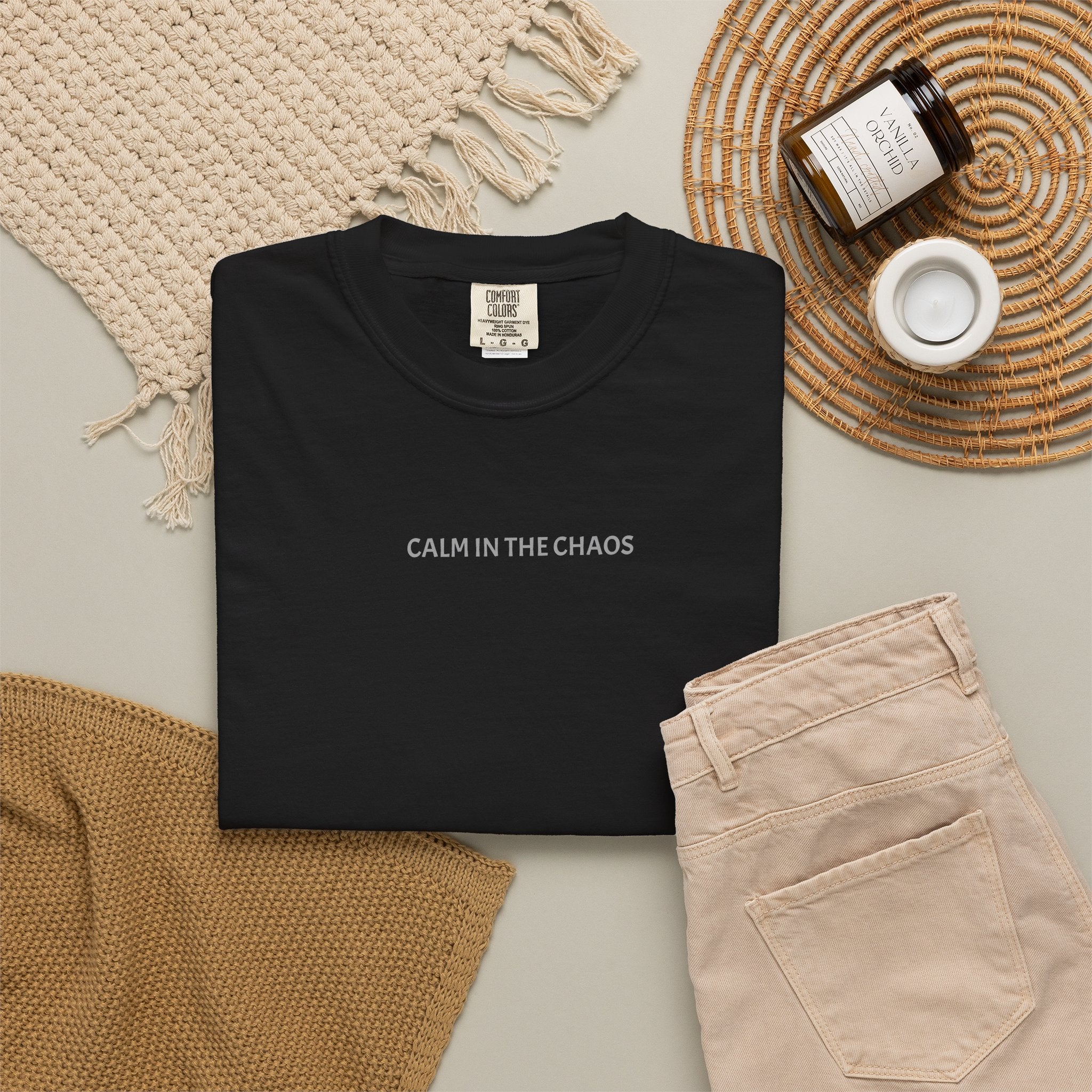 Calm in the Chaos T-Shirt — Minimalist Inspirational Tee