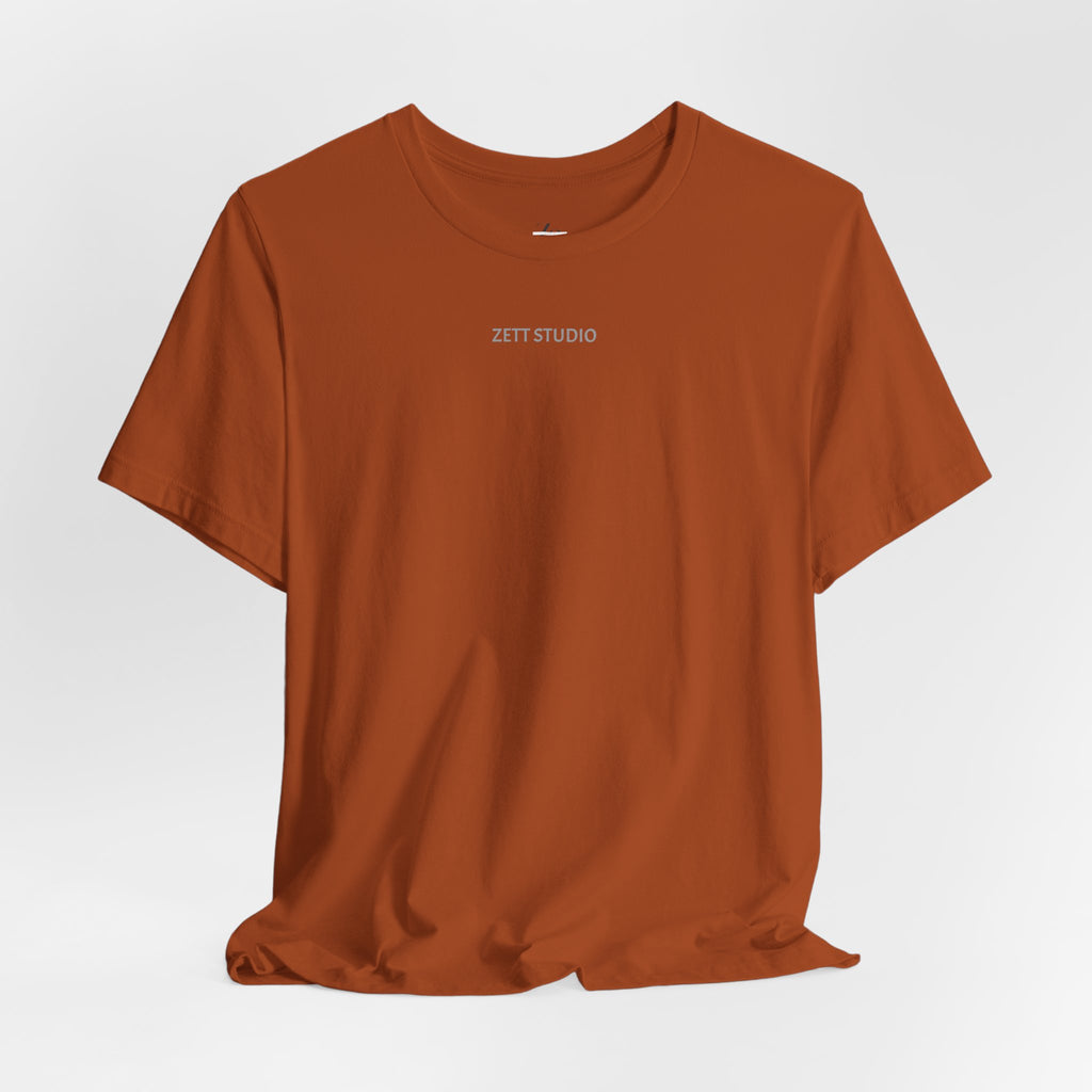 Minimalistisk 'ZETT STUDIO' Logo-tee — Unisex kortermet skjorte