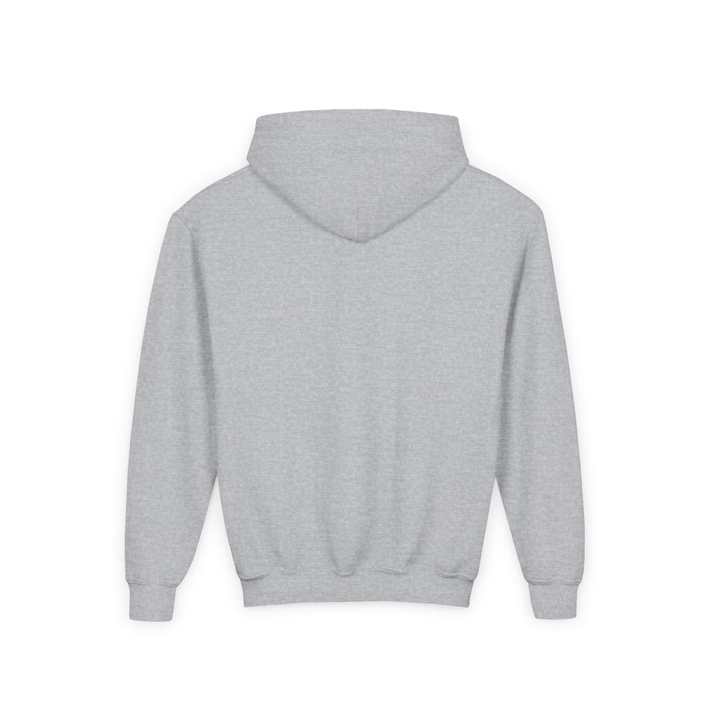 Youth Hoodie with Blue Handprint Chest Logo - Kids Casual Pullover