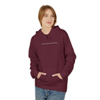 Minimal Tiny Text Hoodie — UNISEX HOODIE