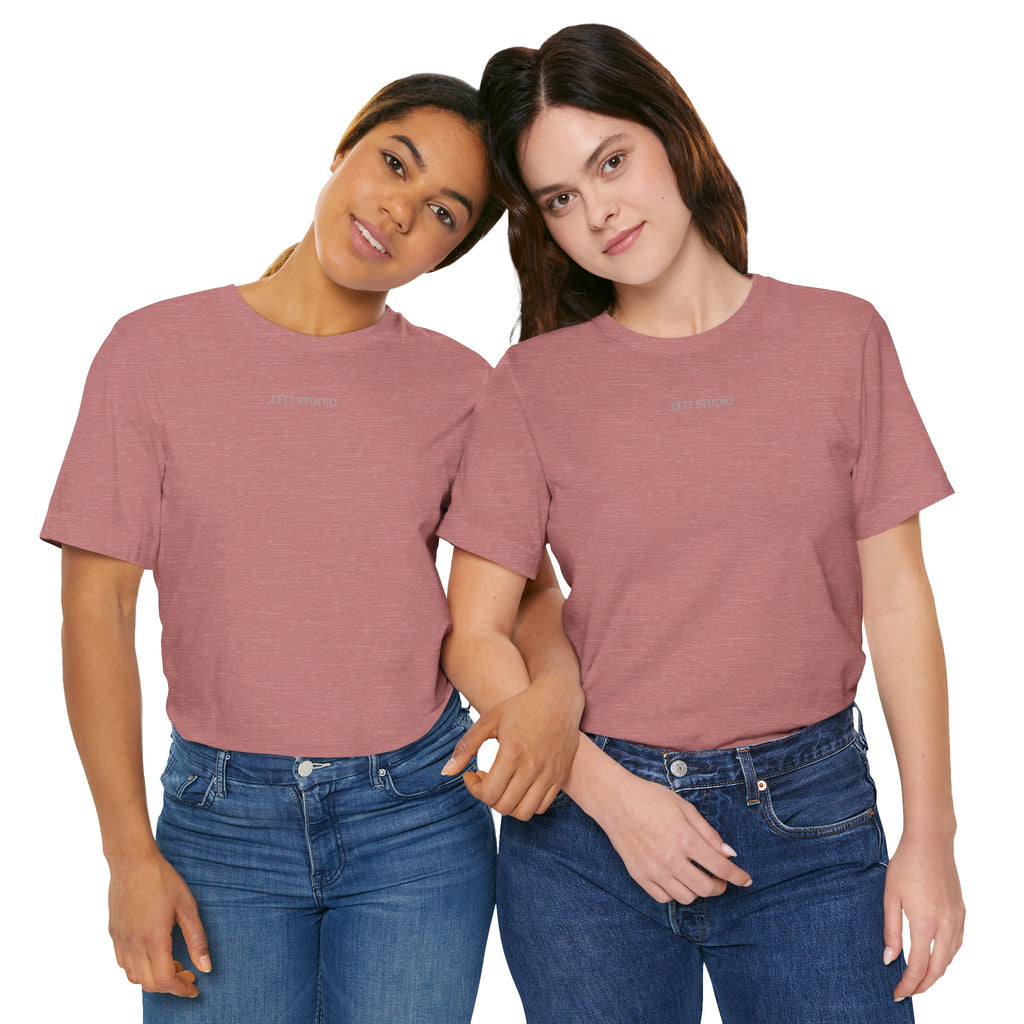 Minimalistisk 'ZETT STUDIO' Logo-tee — Unisex kortermet skjorte