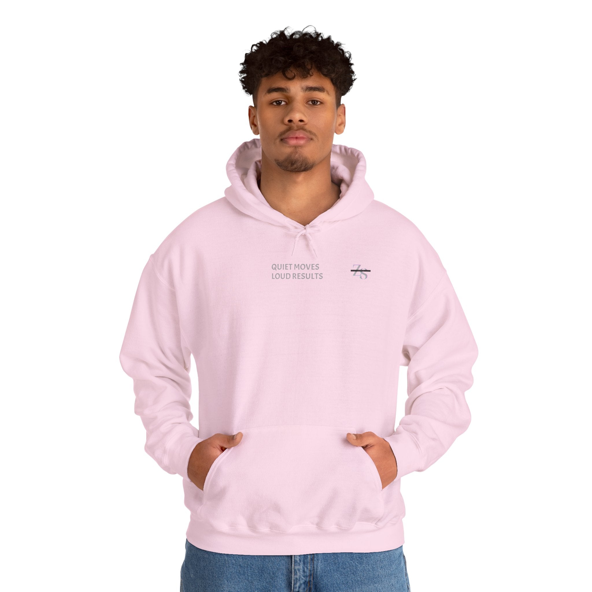 Hoodie — Minimal 'Quiet Hours' Small Chest Graphic Pullover