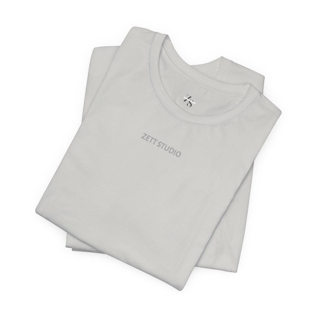 Minimalistisk 'ZETT STUDIO' Logo-tee — Unisex kortermet skjorte
