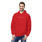 Minimal Tiny Text Hoodie — UNISEX HOODIE