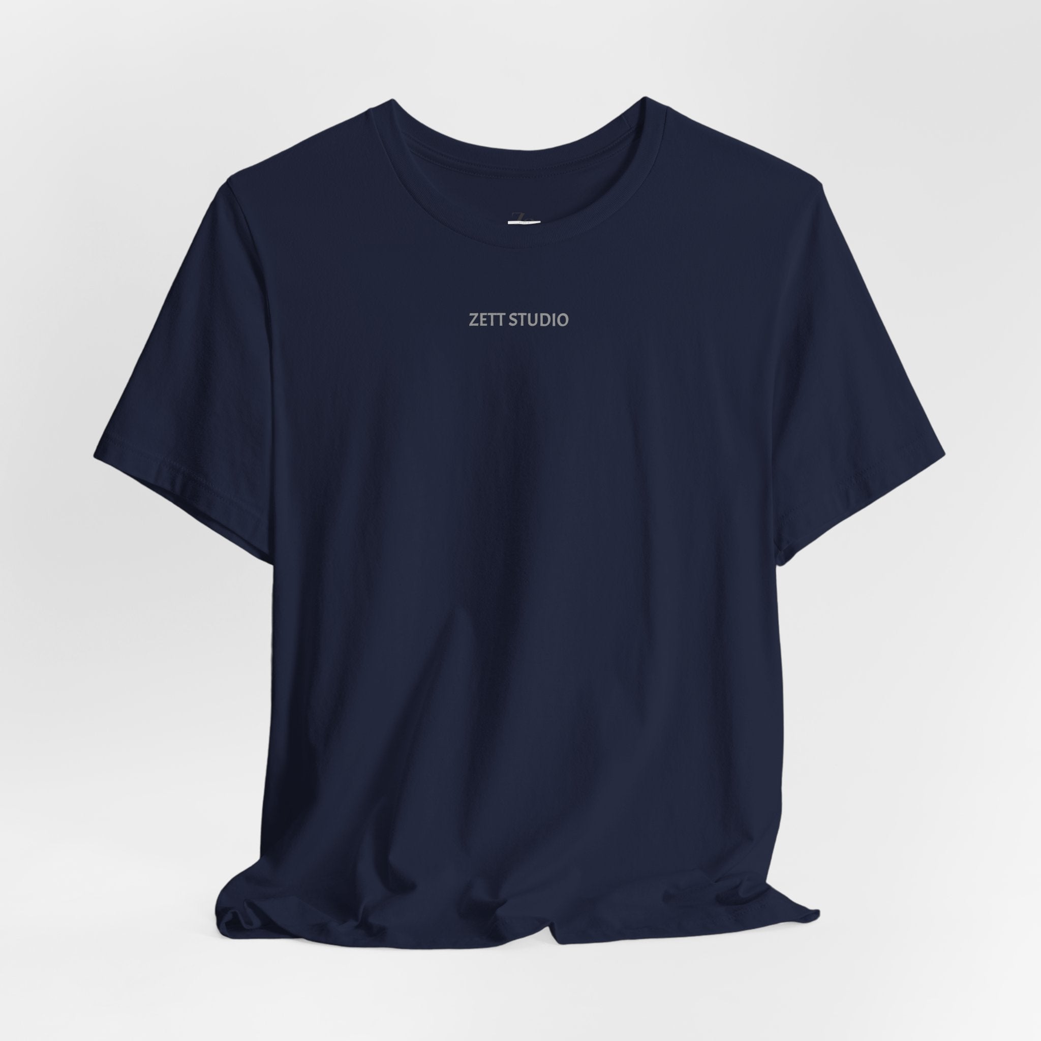 Minimalistisk 'ZETT STUDIO' Logo-tee — Unisex kortermet skjorte