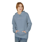 Minimal Tiny Text Hoodie — UNISEX HOODIE