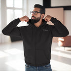 Minimal 'Vibe With Me' Zip Hoodie –Unisex Sweatshirt