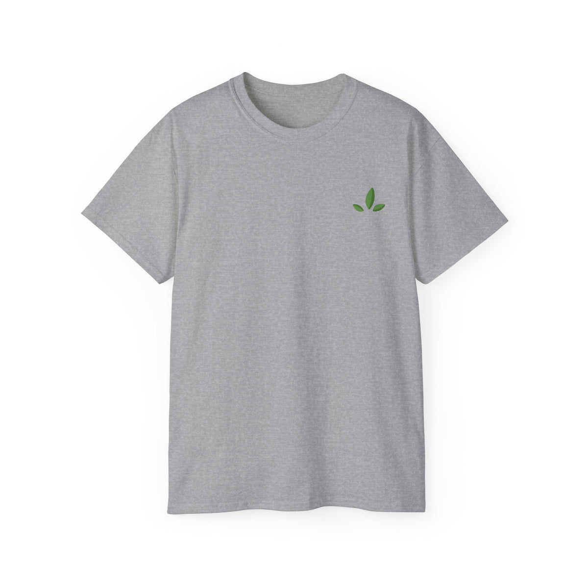 Leaf Logo Tee — Minimal Unisex T-Shirt