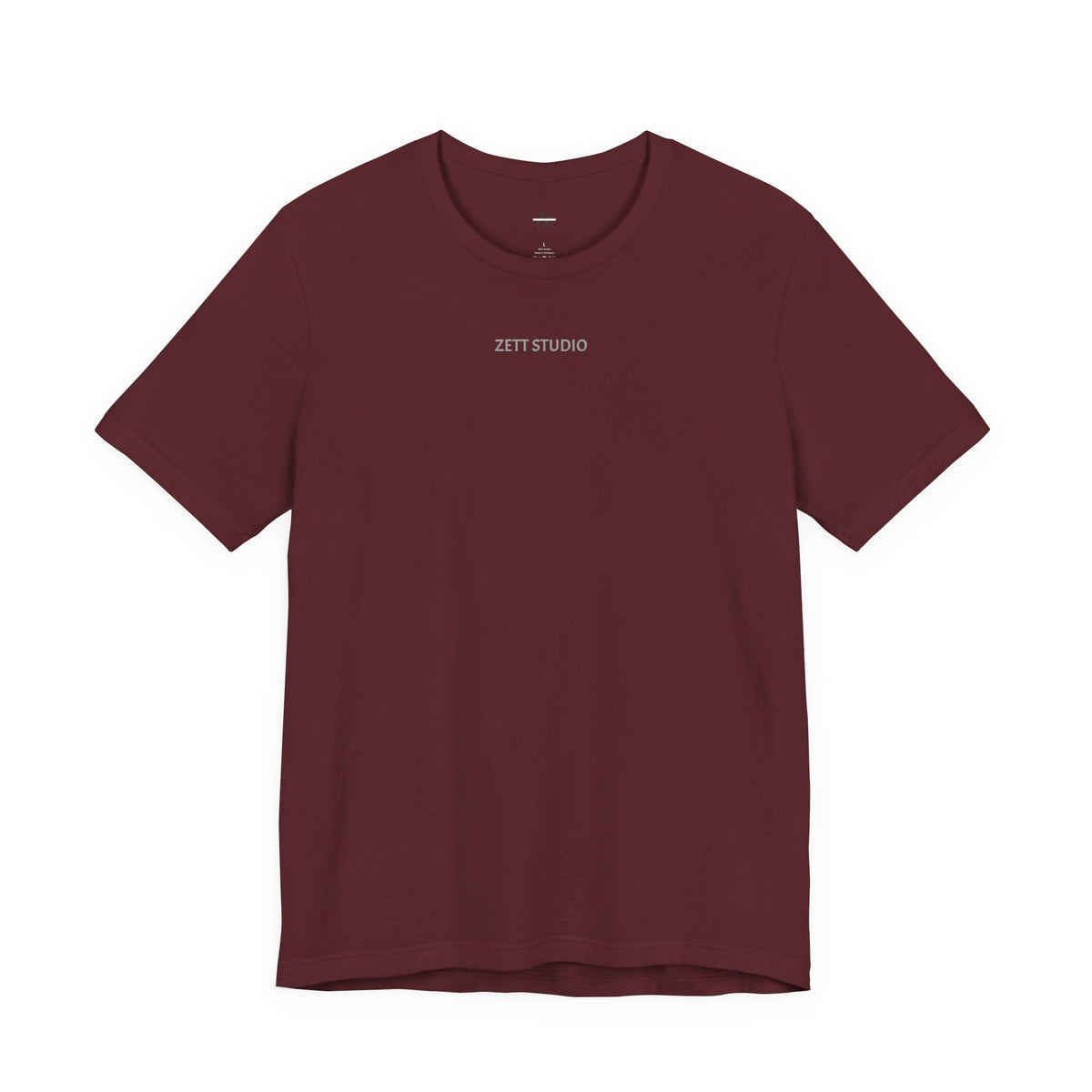Minimalistisk 'ZETT STUDIO' Logo-tee — Unisex kortermet skjorte
