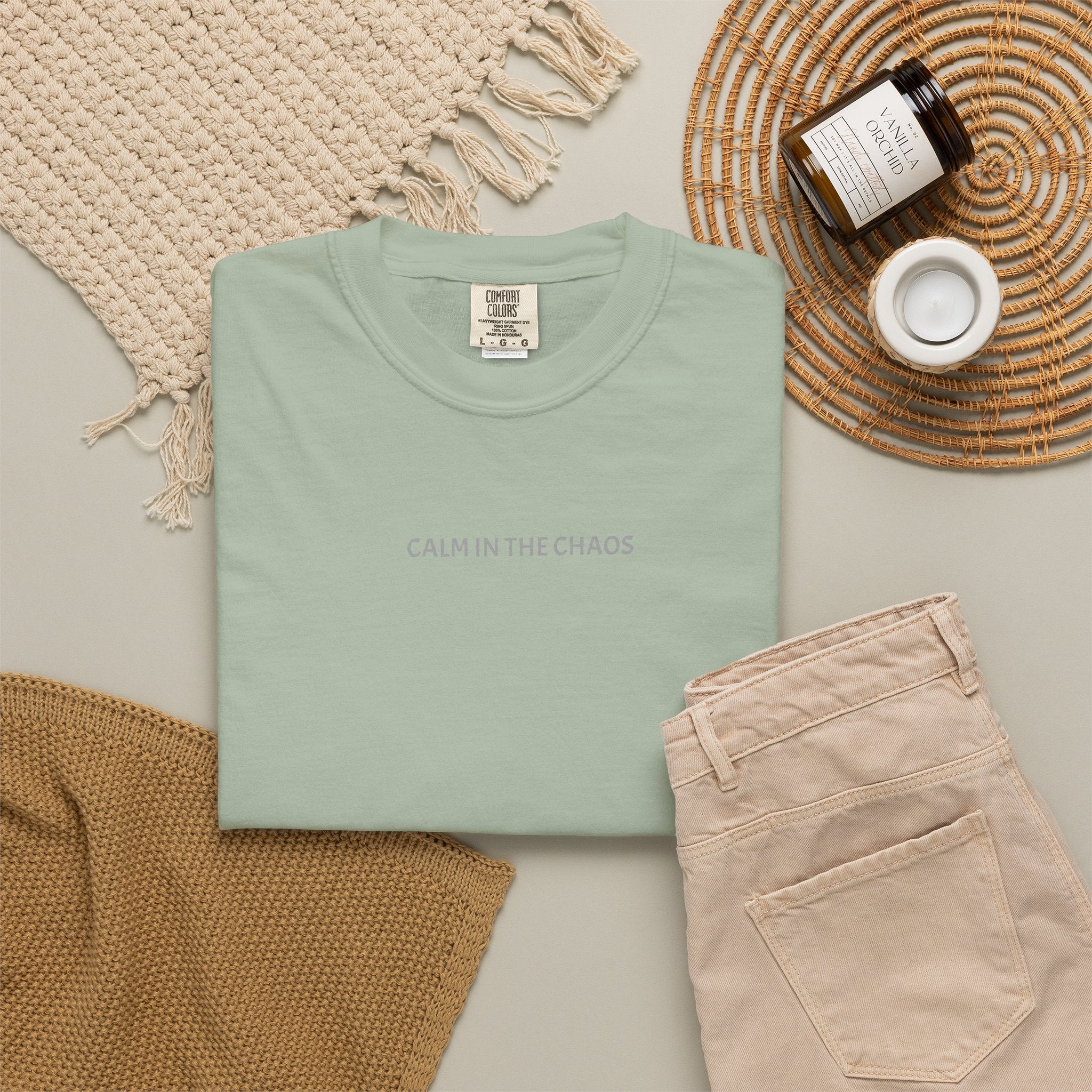 Calm in the Chaos T-Shirt — Minimalist Inspirational Tee