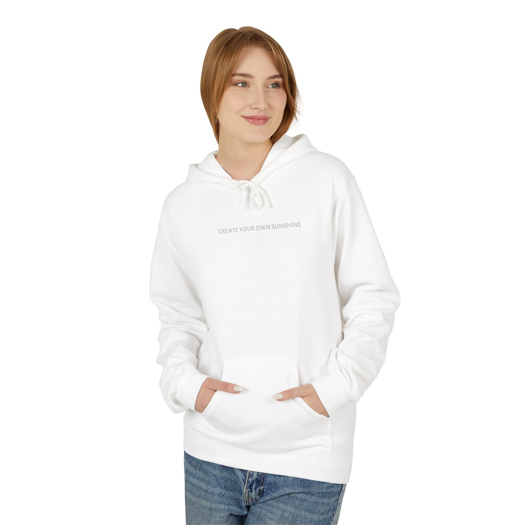 Minimal Tiny Text Hoodie — UNISEX HOODIE