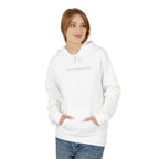 Minimal Tiny Text Hoodie — UNISEX HOODIE