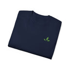 Leaf Logo Tee — Minimal Unisex T-Shirt