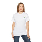 Leaf Logo Tee — Minimal Unisex T-Shirt