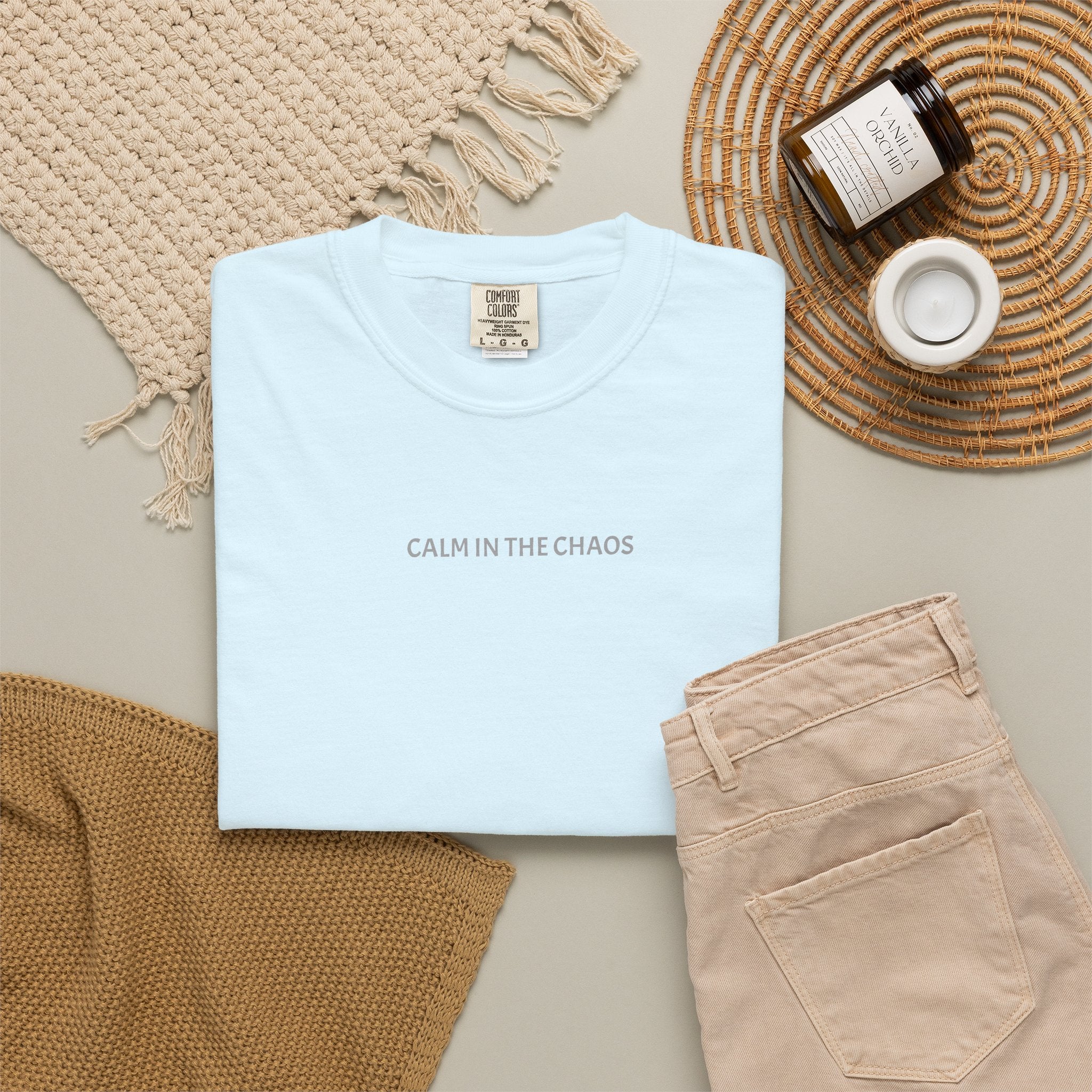 Calm in the Chaos T-Shirt — Minimalist Inspirational Tee