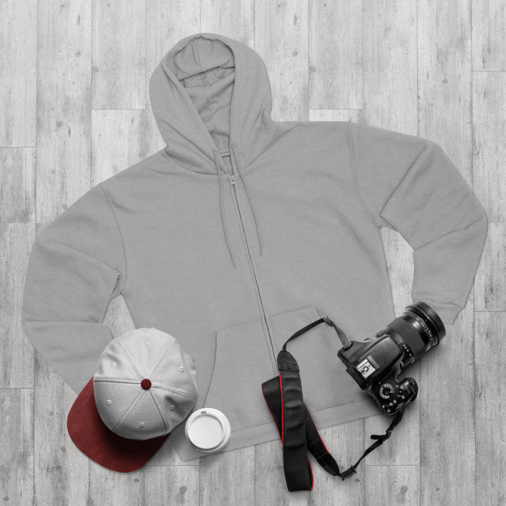 Minimal 'Vibe With Me' Zip Hoodie –Unisex Sweatshirt