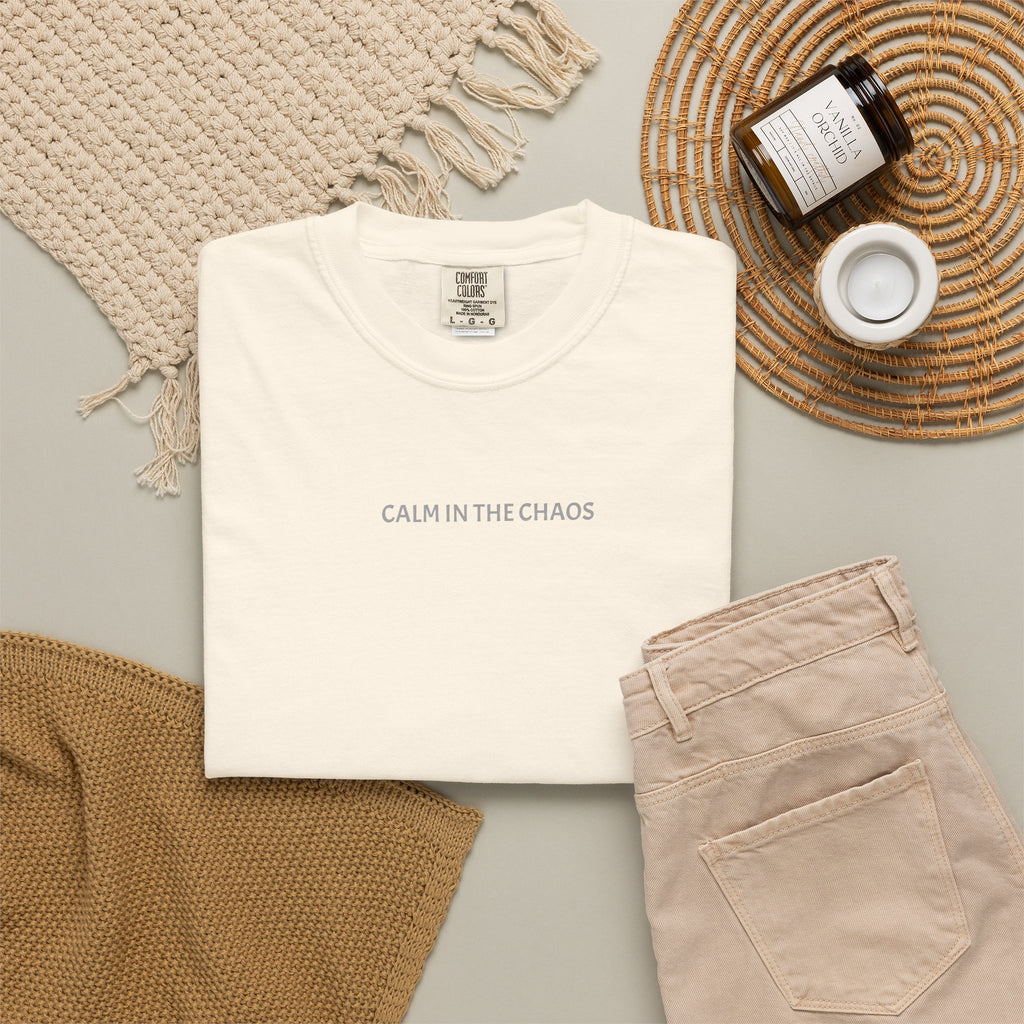 Calm in the Chaos T-Shirt — Minimalist Inspirational Tee