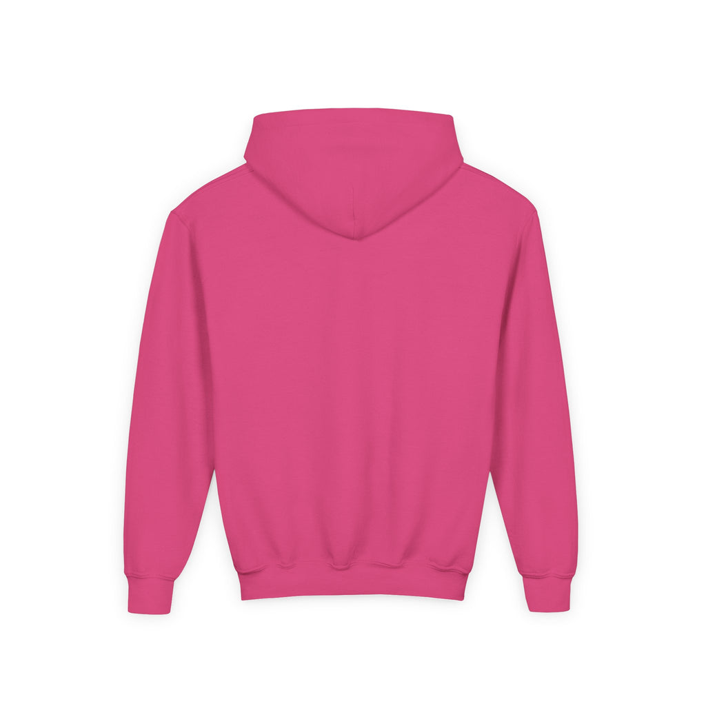 Youth Hoodie with Blue Handprint Chest Logo - Kids Casual Pullover