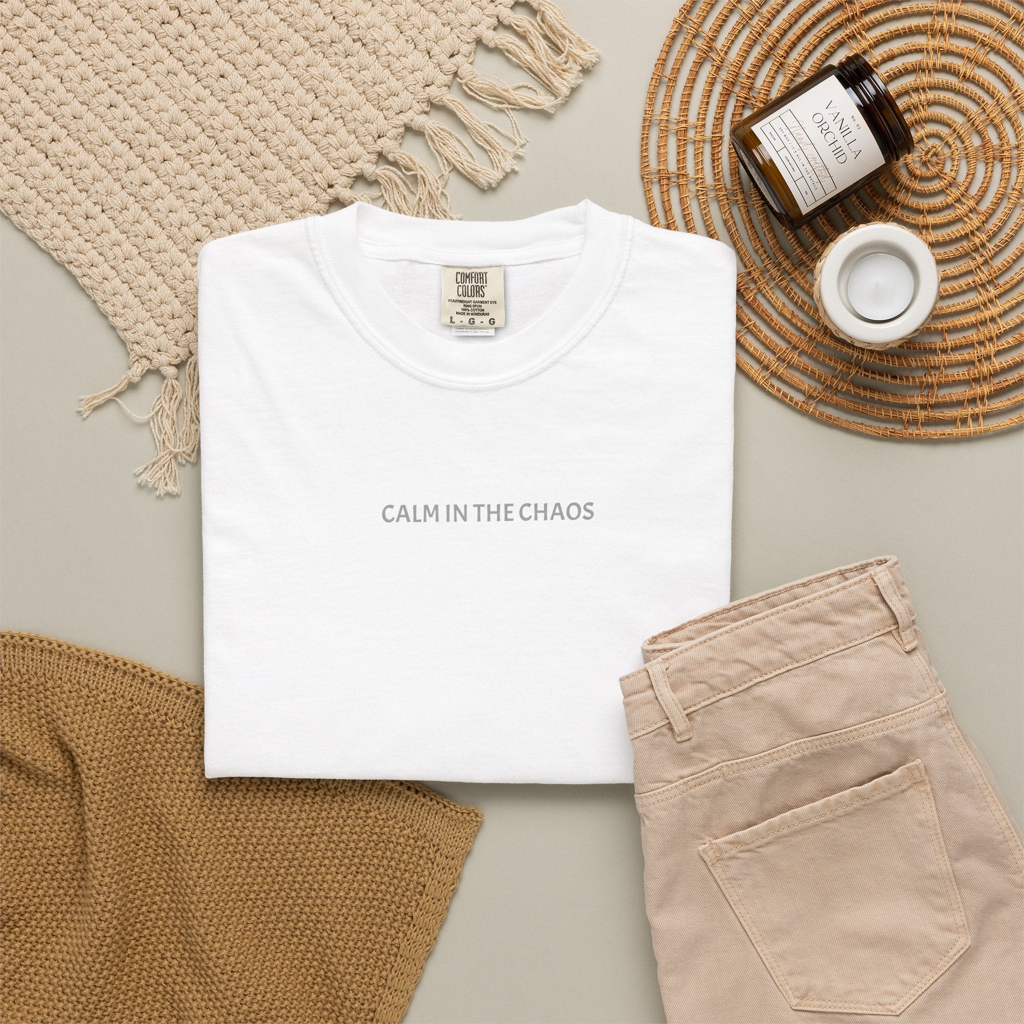 Calm in the Chaos T-Shirt — Minimalist Inspirational Tee