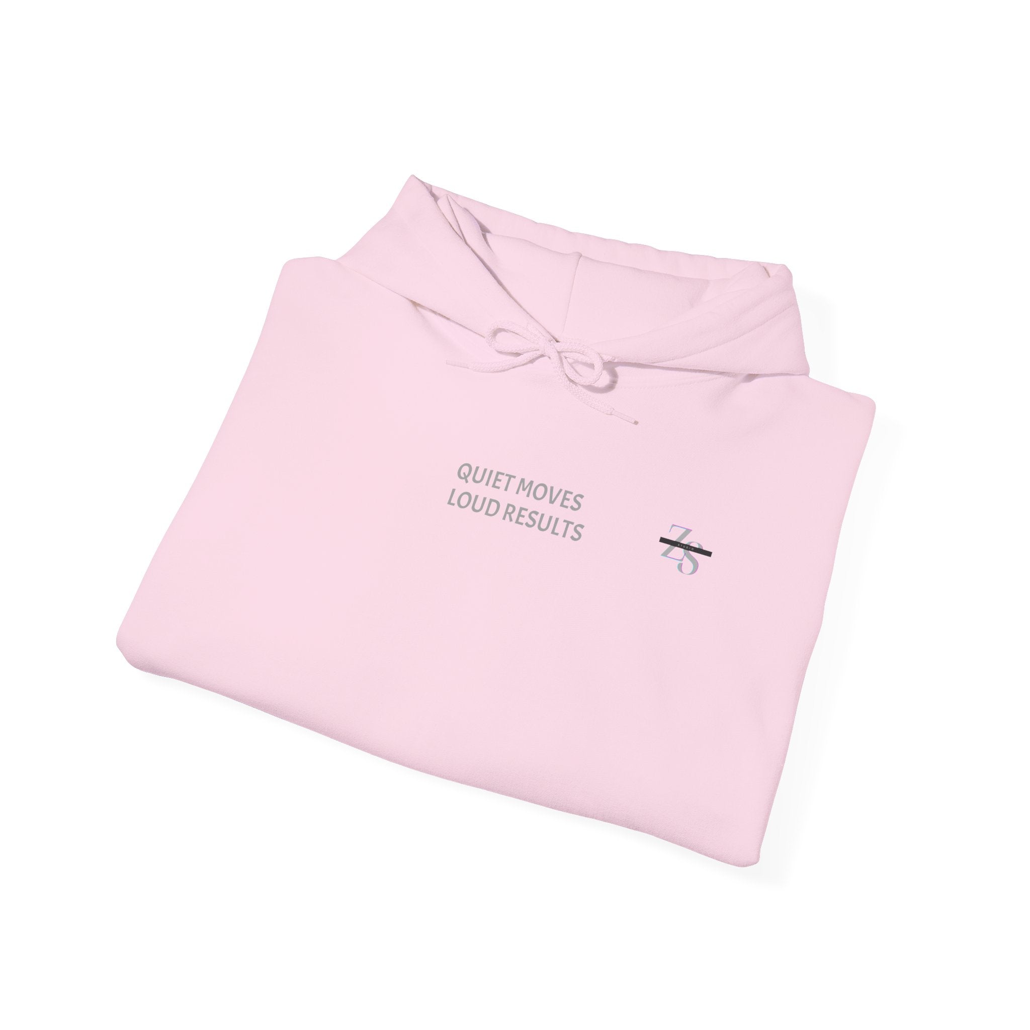 Hoodie — Minimal 'Quiet Hours' Small Chest Graphic Pullover