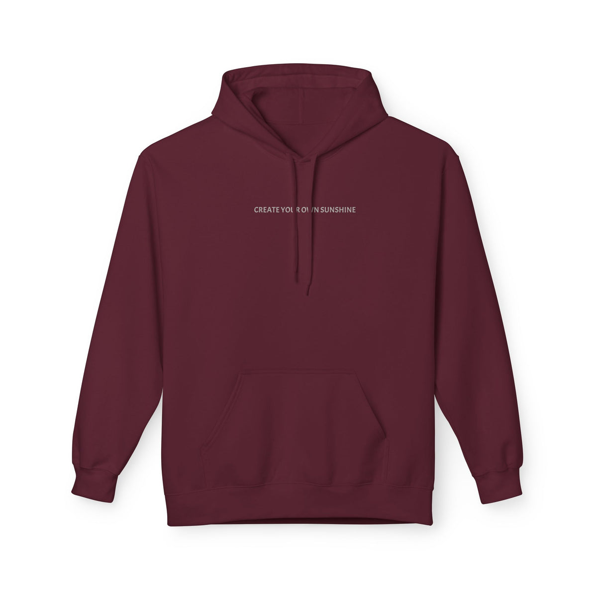 Minimal Tiny Text Hoodie — UNISEX HOODIE