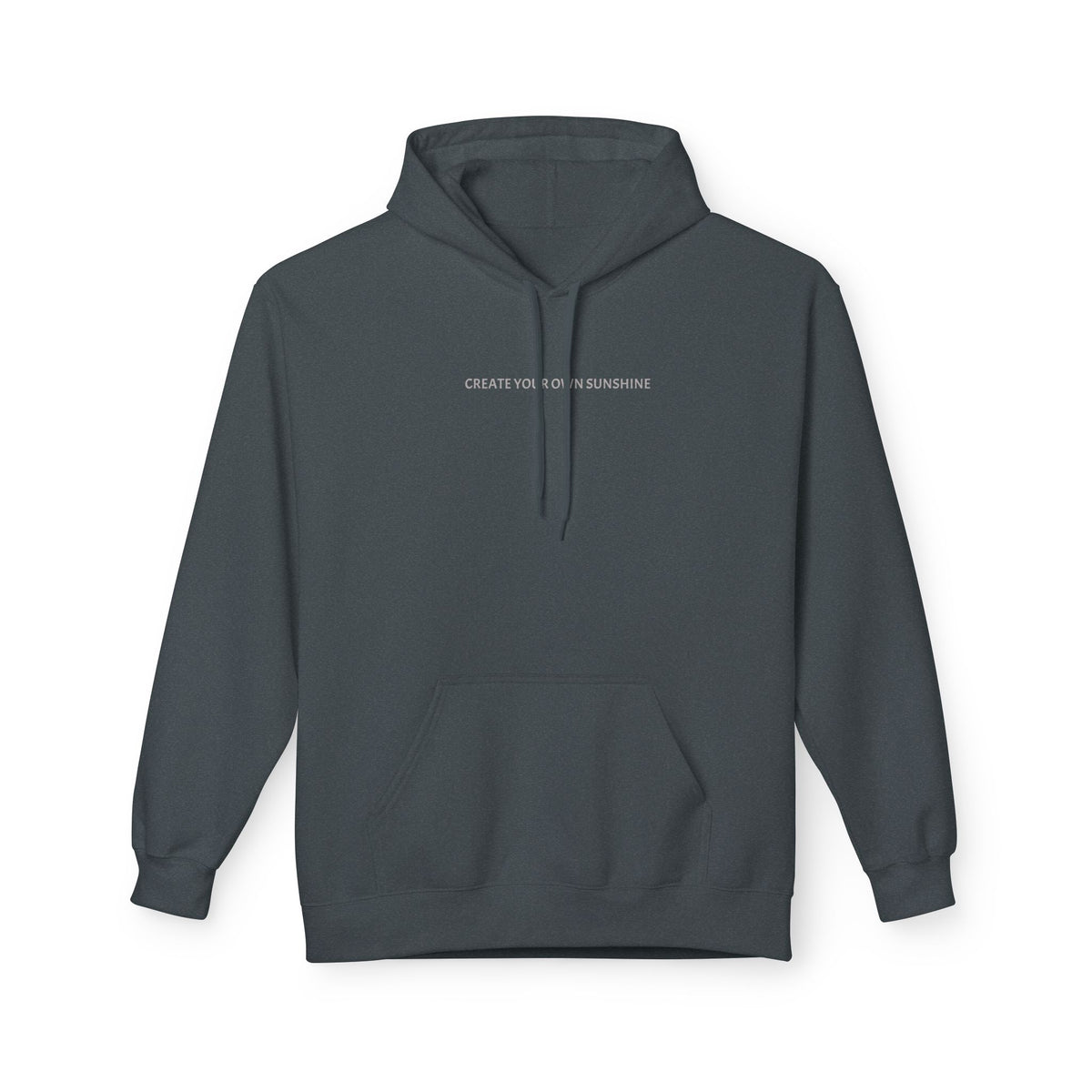 Minimal Tiny Text Hoodie — UNISEX HOODIE