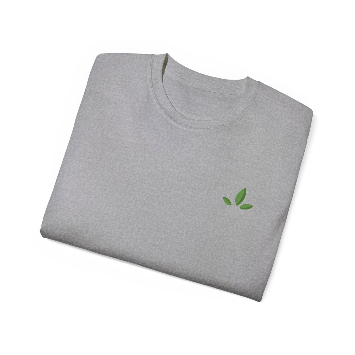 Leaf Logo Tee — Minimal Unisex T-Shirt