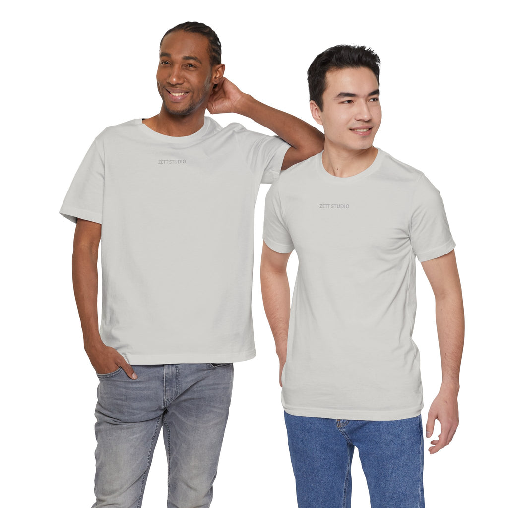 Minimalistisk 'ZETT STUDIO' Logo-tee — Unisex kortermet skjorte